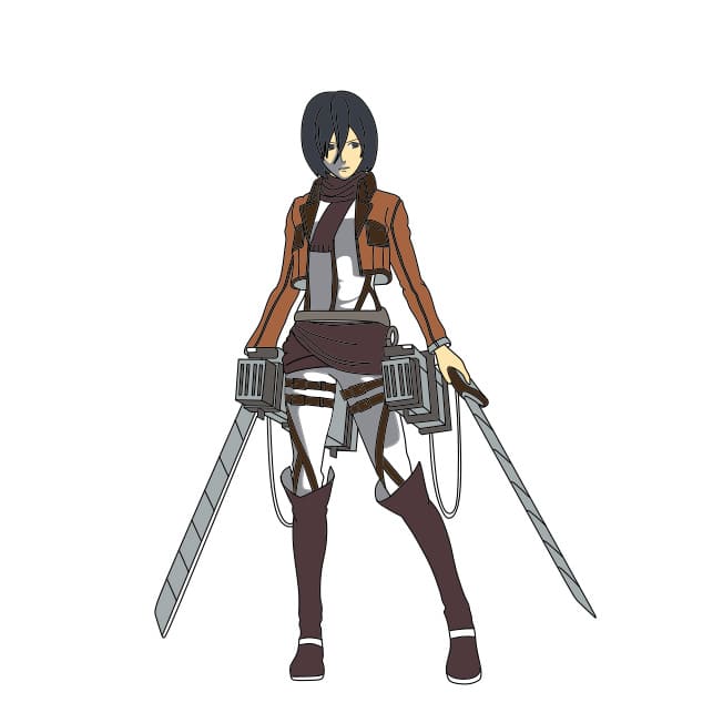 dibujos de Mikasa Ackerman