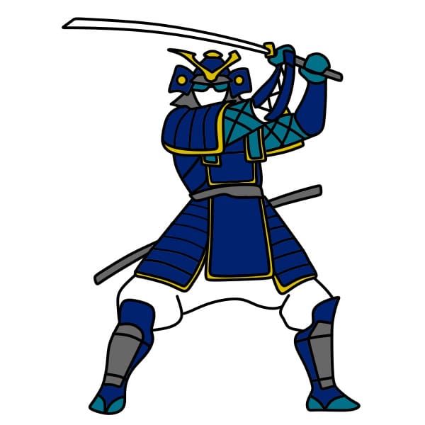 dibujos de Dibujo-Samurai-paso14-3