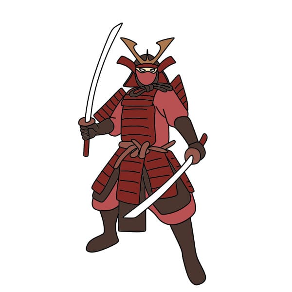 dibujos de Dibujo-Samurai-paso17-1