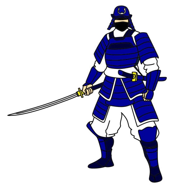 dibujos de Dibujo-Samurai-paso20-1