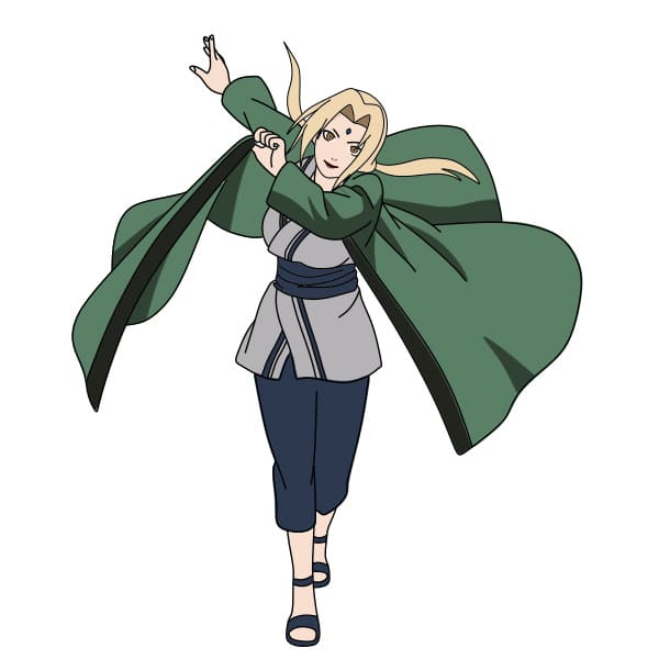 dibujos de Senju Tsunade