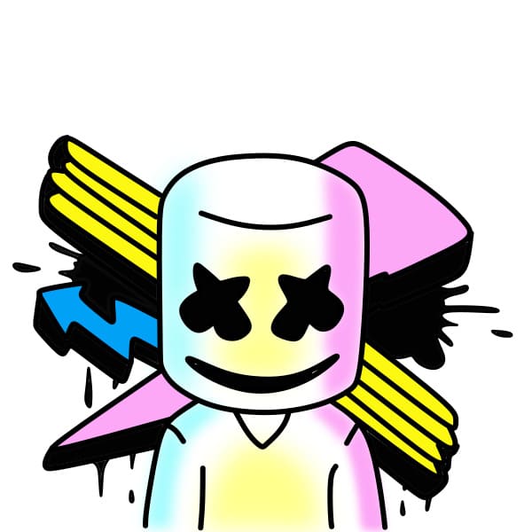 dibujos de Dibujo-de-Marshmello-paso8-3