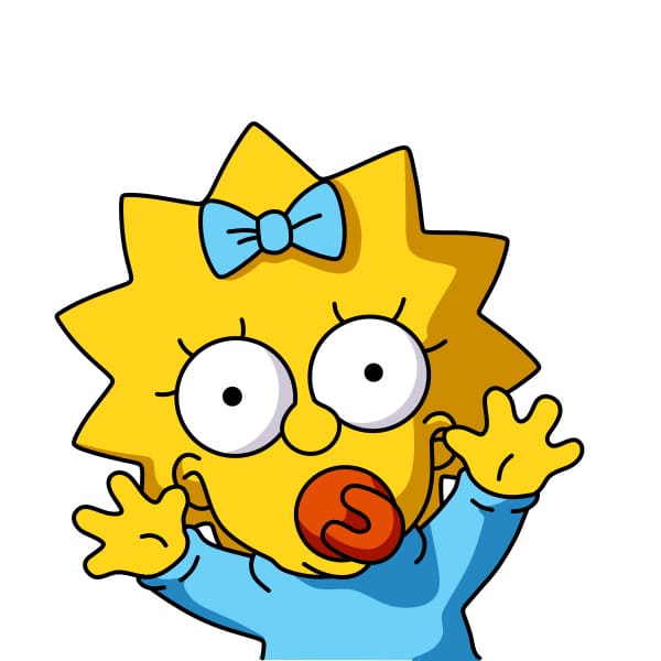 dibujos de dibujo-Maggie-Simpson-paso8-1