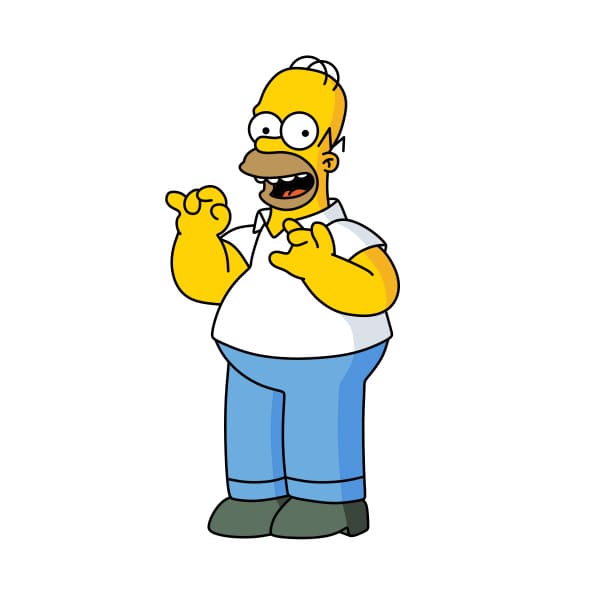 dibujos de dibujo-de-Homer-Simpson-paso11-4