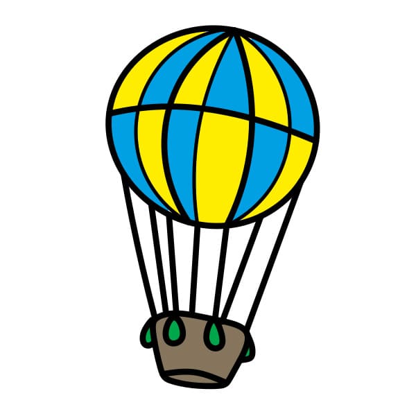 dibujos de Dibujar-globo-aerostatico-paso7-1