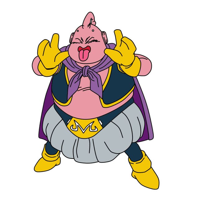 dibujos de Dibujo-De-Majin-Buu-paso15