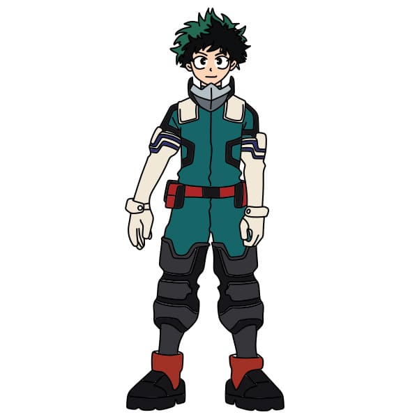 Dibujos de Deku (Midoriya Izuku) - Cómo dibujar Deku (Midoriya Izuku) paso  a paso