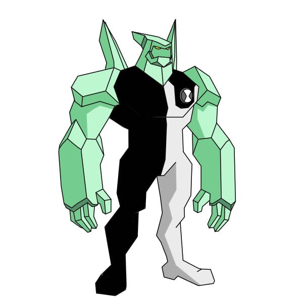 dibujos de Ben 10 DIAMOND HEAD