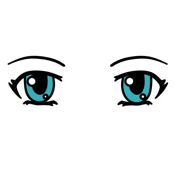 dibujos de Dibujar-ojos-normales-paso5