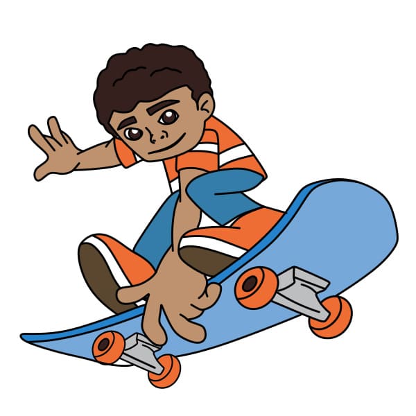 dibujos de Skateboarder