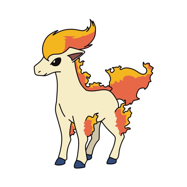 dibujos de Dibujo-De-Pokemon-Ponyta-paso12