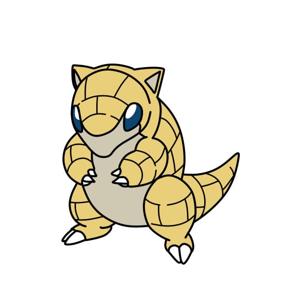 dibujos de Dibujo-De-Pokemon-Sandshrew-paso10-1