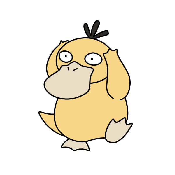 dibujos de Dibujo-pokemon-Koduck-paso9