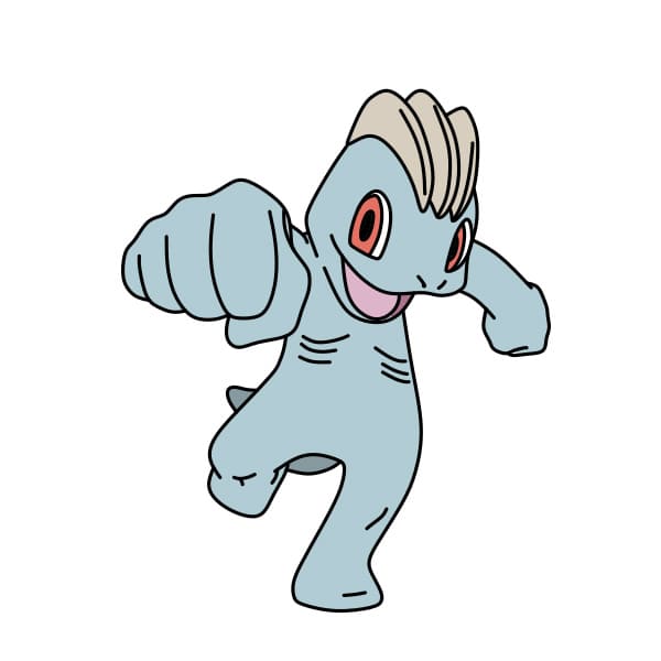 dibujos de Dibujo-pokemon-machop-paso11