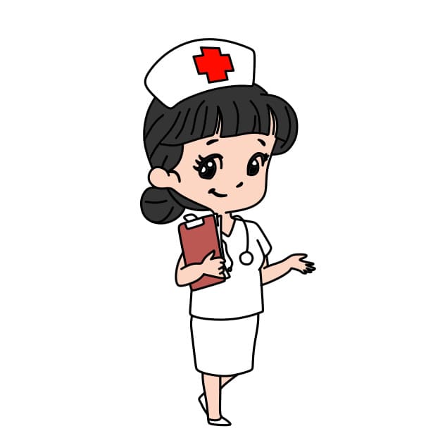 dibujos de Enfermera-de-dibujo-paso11