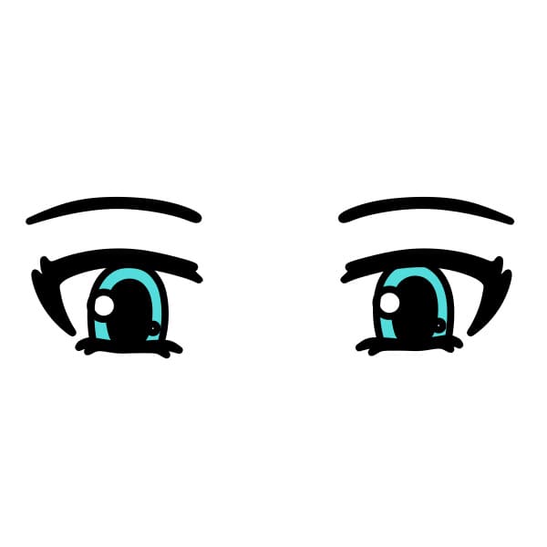 dibujos de dibujar-ojos-timidos-paso5