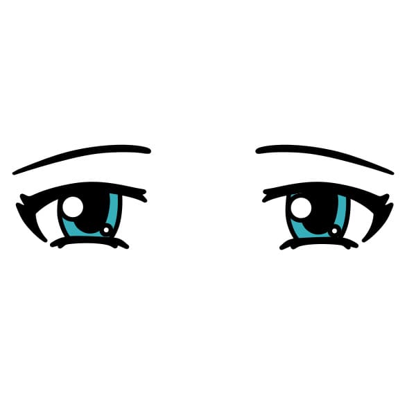 dibujos de dibujar-ojos-tristes-paso5