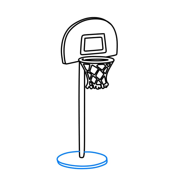 Dibujos de Aro de Baloncesto - Cómo dibujar Aro de Baloncesto paso a paso