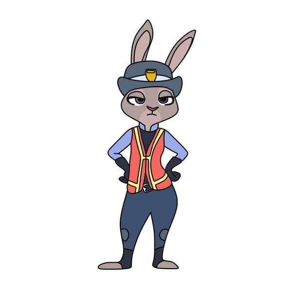 dibujos de Dibujo-De-Judy-Hopps-paso11