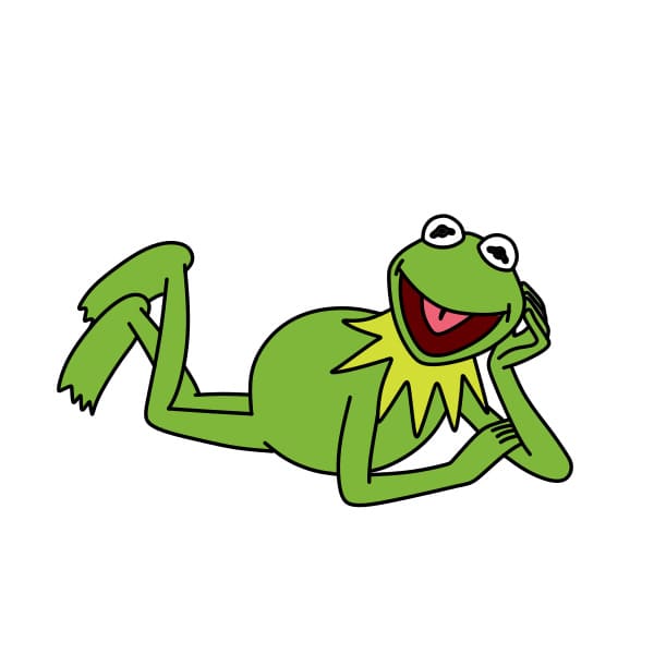 Dibujos de Ranas Kermit - Cómo dibujar Ranas Kermit paso a paso