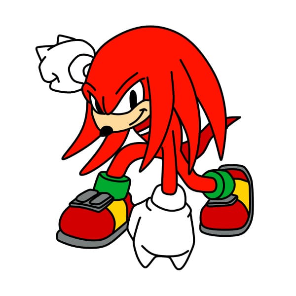 dibujos de Dibujo-Knuckles-paso9