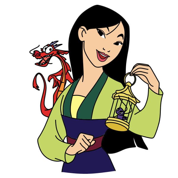 dibujos de Mulan