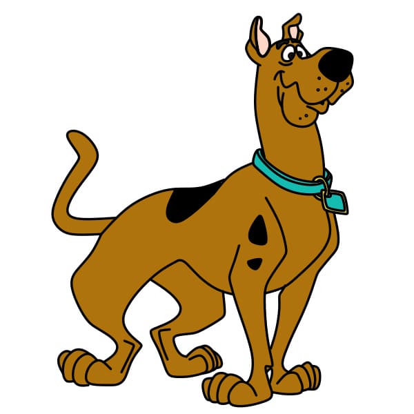 dibujos de Dibujo-Scooby-Doo-paso13