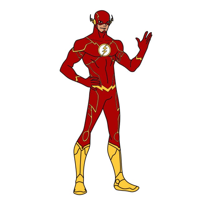 dibujos de dibujando-a-Flash-paso11