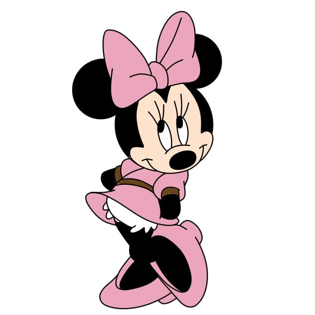 dibujos de dibujo-Minnie-mouse-paso10-2