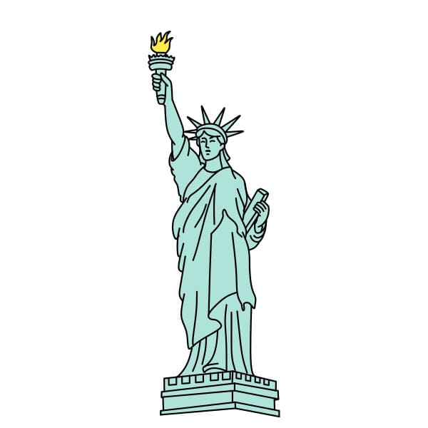 dibujos de Estatua de la Libertad