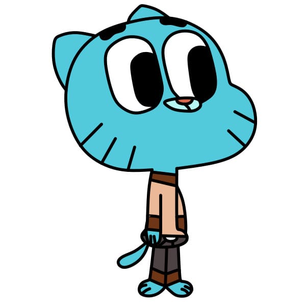 dibujos de Como-dibujar-Gumball-paso9-4