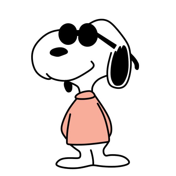 dibujos de Como-dibujar-a-Snoopy-paso7