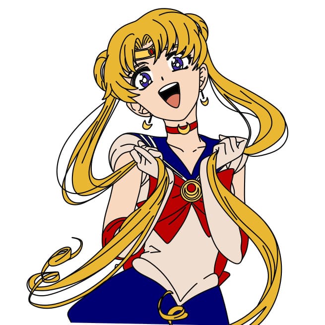 dibujos de Dibujo-De-Sailor-Moon-paso13