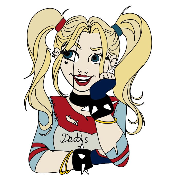 dibujos de como-dibujar-Harley-Quinn-paso10-5