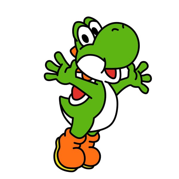 dibujos de como-dibujar-a-yoshi-paso12