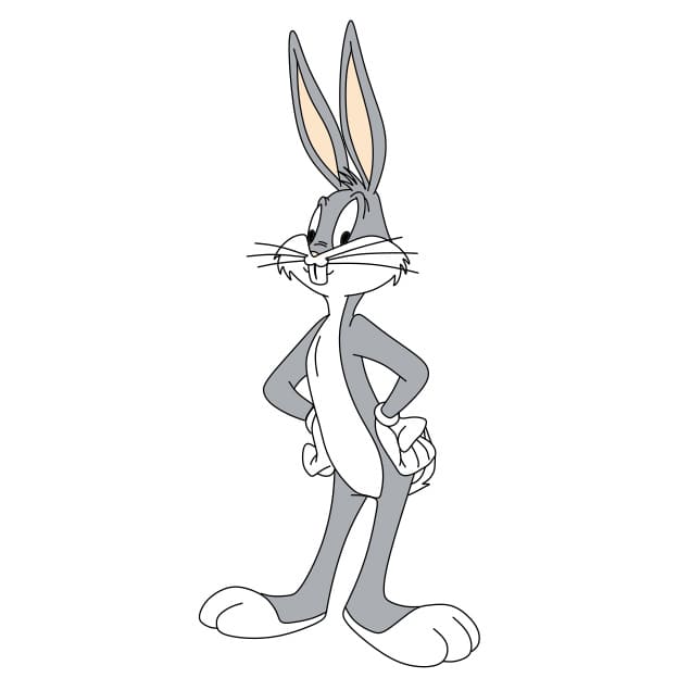 dibujos de como-dibujar-bugs-bunny-paso12