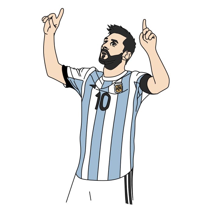 dibujos de Como-dibujar-a-Lionel-Messi-paso10-2