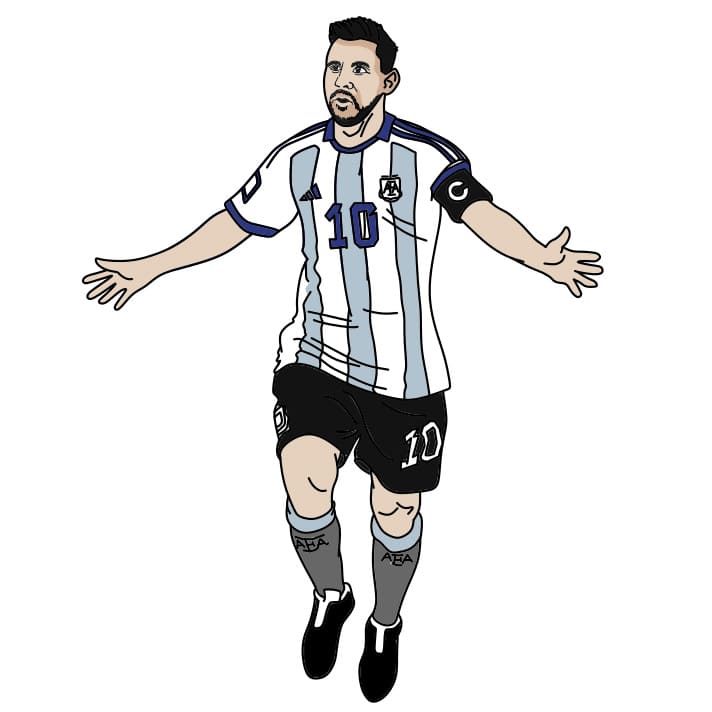 dibujos de Como-dibujar-a-Lionel-Messi-paso11-1