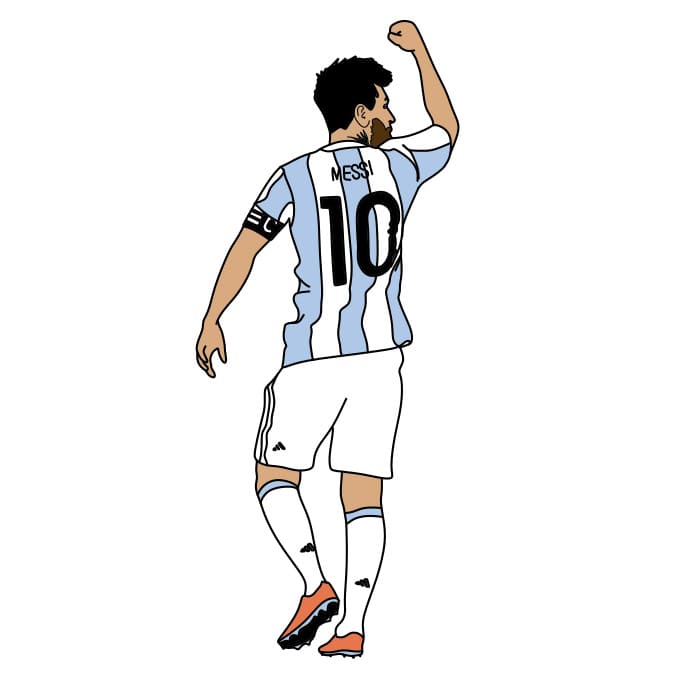 dibujos de Como-dibujar-a-Lionel-Messi-paso11-4