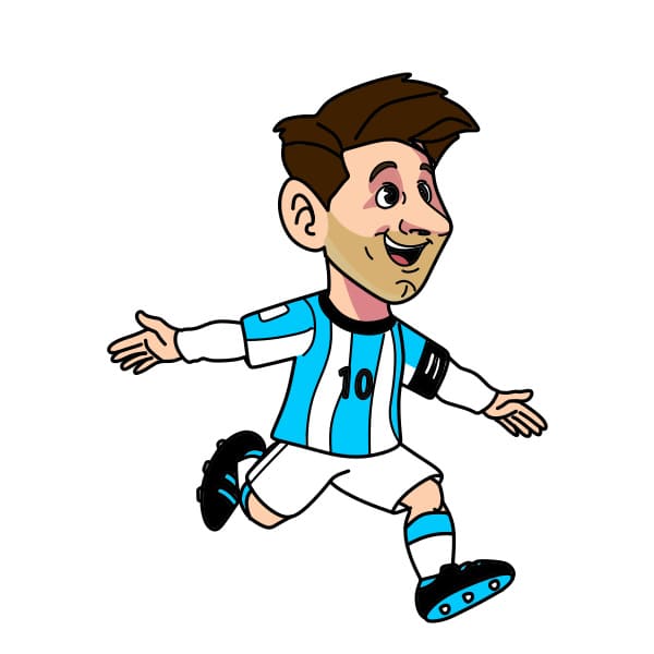 dibujos de Como-dibujar-a-Lionel-Messi-paso12