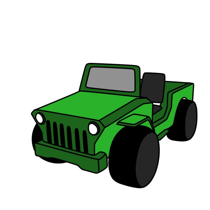 dibujos de Como-dibujar-un-Jeep-paso10-4