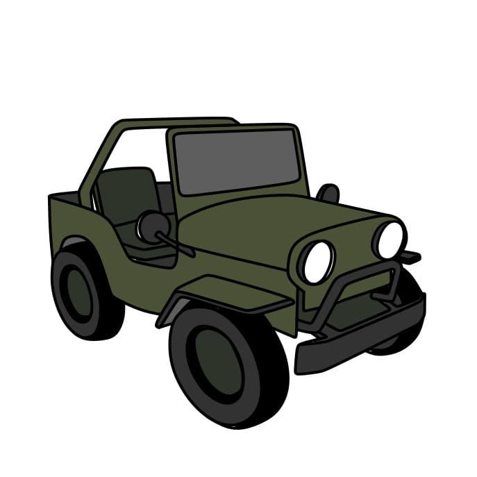 dibujos de Como-dibujar-un-Jeep-paso11-1