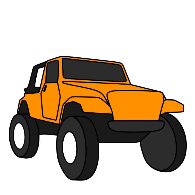 dibujos de Como-dibujar-un-Jeep-paso8-3