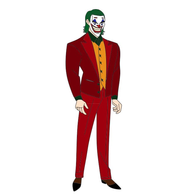 dibujos de Como-dibujar-al-payaso-Joker-paso11-2