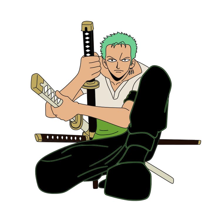 dibujos de como-dibujar-a-roronoa-zoro-paso-a-paso9-4