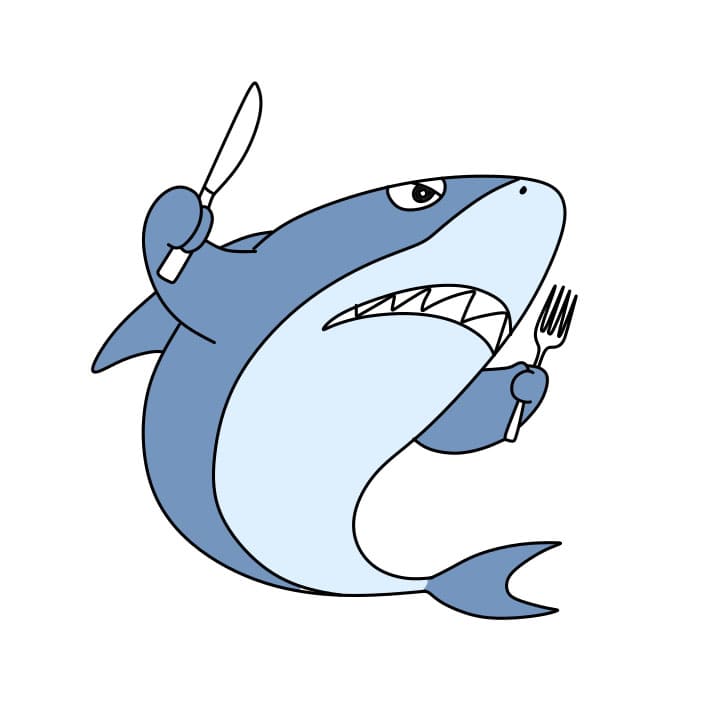 dibujos de como-dibujar-un-tiburon-paso6-3
