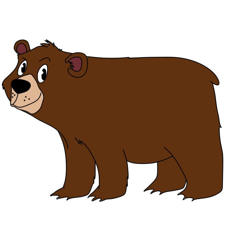 dibujos de Como-dibujar-un-oso-paso9-1