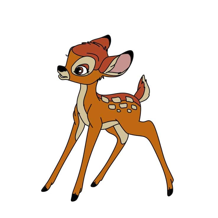 dibujos de Como-dibujar-Bambi-Paso-9