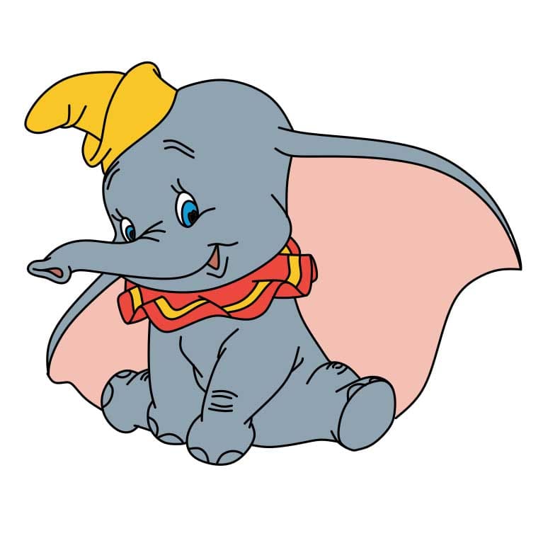 dibujos de Como-dibujar-Dumbo-Paso-10-2