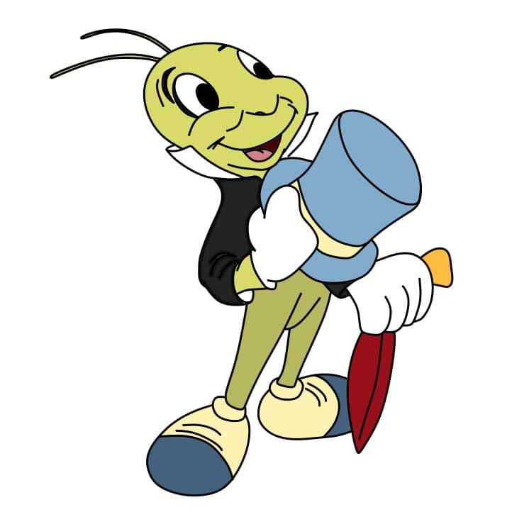 dibujos de Como-dibujar-Jiminy-Cricket-Paso-10-4
